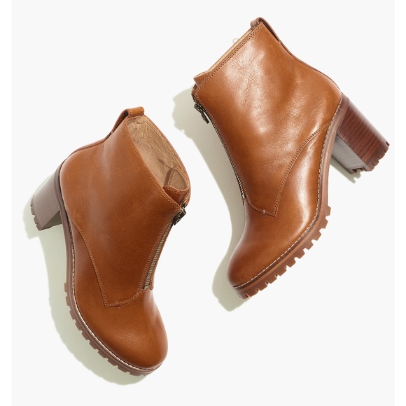 Madewell Shoes - New MADEWELL Size 8 The Alyce Zip-Front Lugsole Boot Dried Maple
